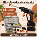 Hidrolavadora inalámbrica con 2 baterías y kit de herramientas de 40 piezas de regalo