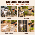 Usos de la hidrolavadora: carro, bicicleta, patio y rejas